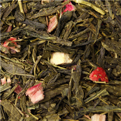 Husets grn jordbr rabarber te