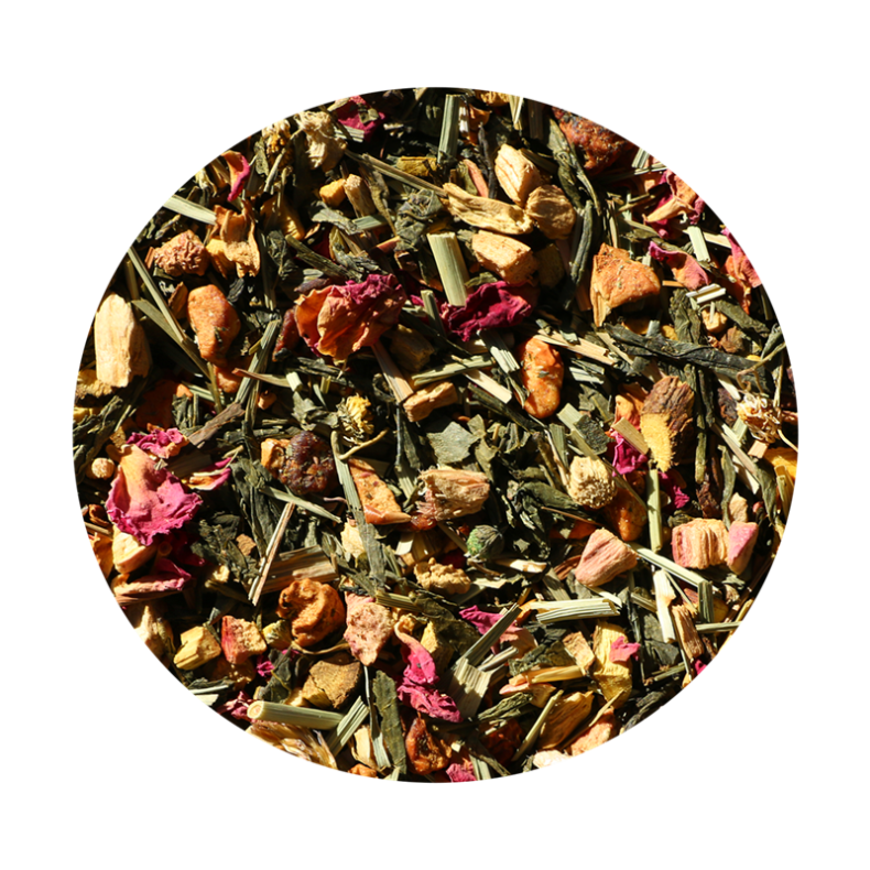 Gr�n Rabarber/�ble te