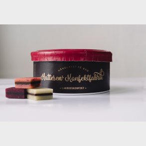 Hattesens Lakridskonfekt fra r Blbr/stikkelsbr/jordbr