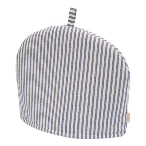 Tehtte med smalle bl striber