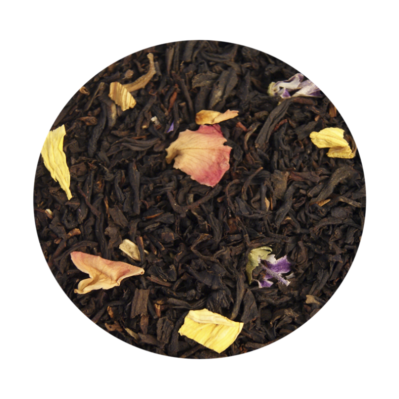 Tropicana Sort Blomster te